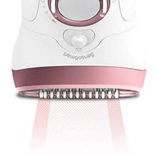 Braun Silk-épil Beauty-Set 9 Deluxe 7-in-1 Epilierer Damen / Haarentferner, Facespa Gesichtshaarentferner, Rasierer, Peeling, Reinigungskit für Gesicht und Körper, 9-985, weiß/rosa