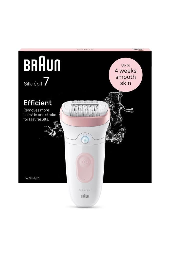 Braun Silk-épil SE7-041 Wet & Dry Depiladora Eléctrica 3 cabezales Gris