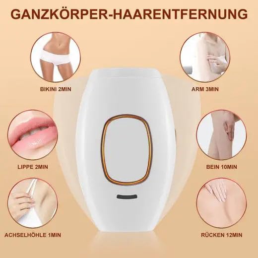 luxderm Glowora Silk3 IPL Epilierer Laser Dauerhafte Haarentfernung Laser Epilierer 5 Energiestufen 2 Modi IPL Epilierer Frauen Achseln Beine Körper