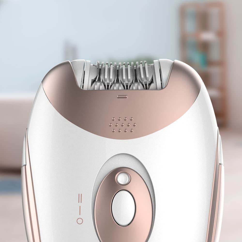 Cecotec Bamba SkinCare Depil-Action Wireless Epilator Lithium Battery, 40 Minutes Battery Life, Waterproof, Interchangeable Heads, 2 Speed Settings, Wireless Mode