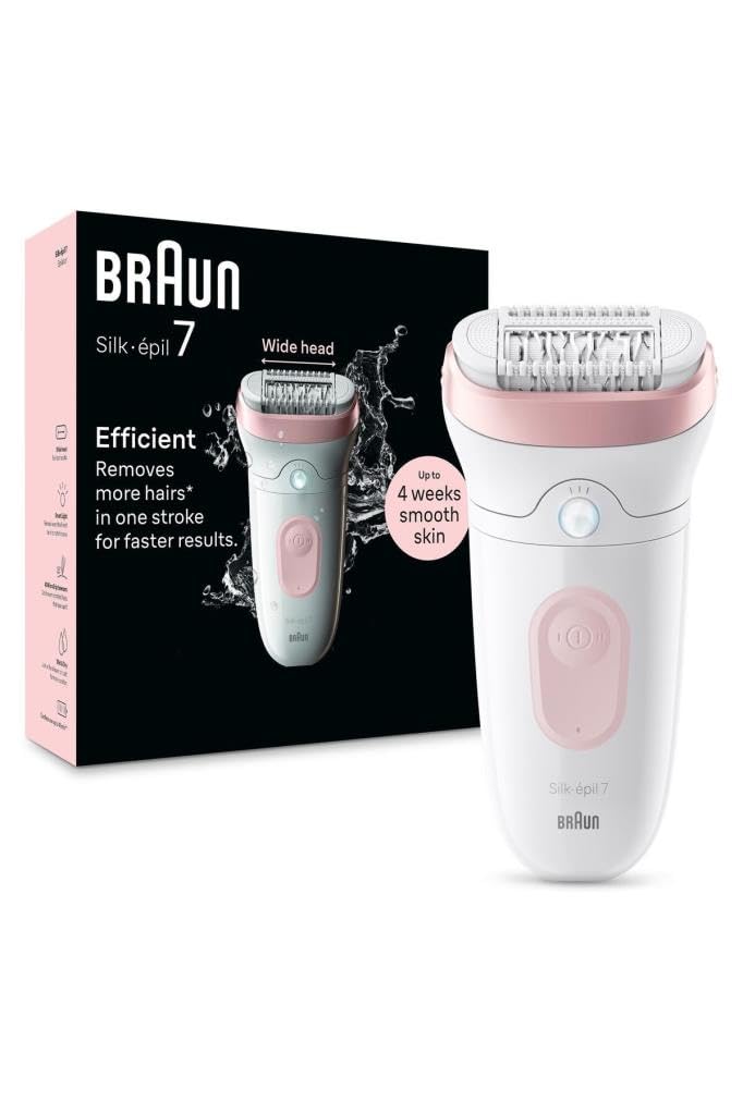Braun Silk-épil SE7-041 Wet & Dry Depiladora Eléctrica 3 cabezales Gris