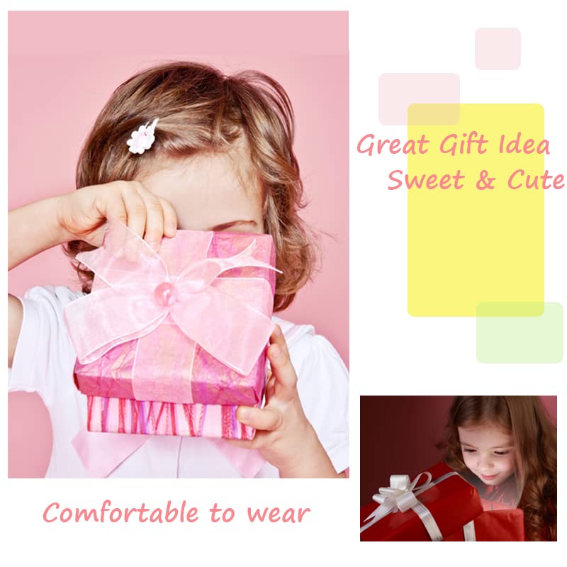 28 Stück süße Haarspangen, modische Haar-Accessoires für Mädchen, Blumen, Früchte, bunt, Regenbogen, Süßigkeiten, Desserts, niedliche Tier-Haarspangen-Set, rutschfeste Metall-Druckknöpfe (Rosa)