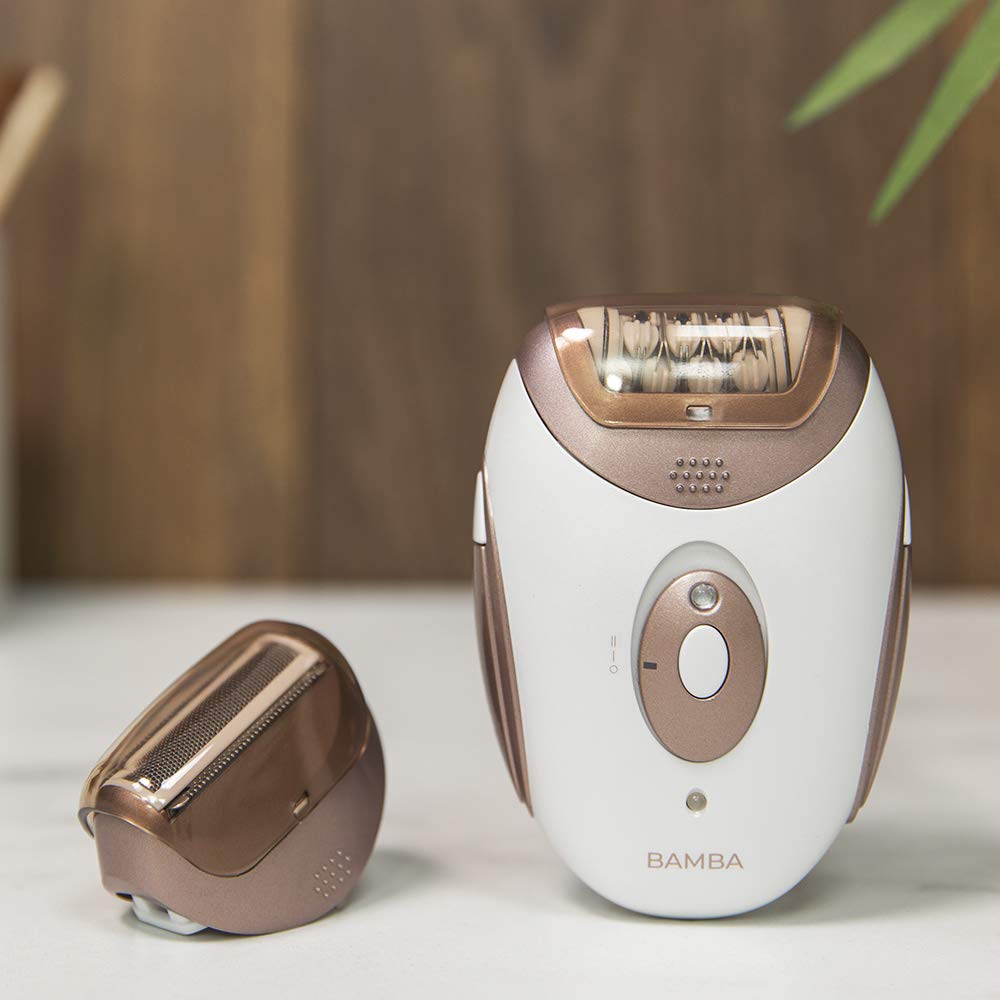 Cecotec Bamba SkinCare Depil-Action Wireless Epilator Lithium Battery, 40 Minutes Battery Life, Waterproof, Interchangeable Heads, 2 Speed Settings, Wireless Mode