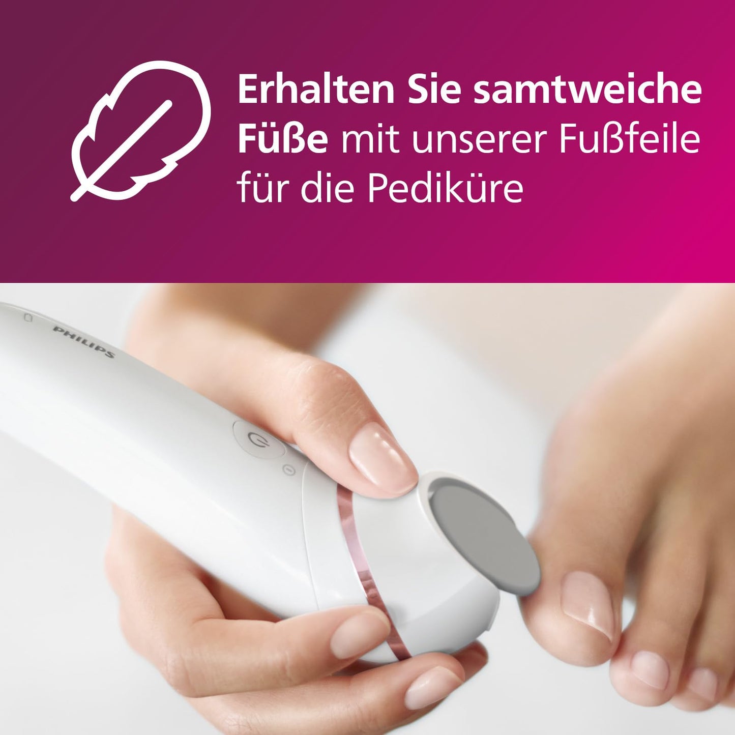Philips Epilierer Series 8000, kabelloser Nass- und Trockenepilierer für Beine und Körper, mit 9 Zubehörteilen, Rasierer, Langhaarschneider, Pediküre und Körperpeeling-Gerät, Modell BRE740/10
