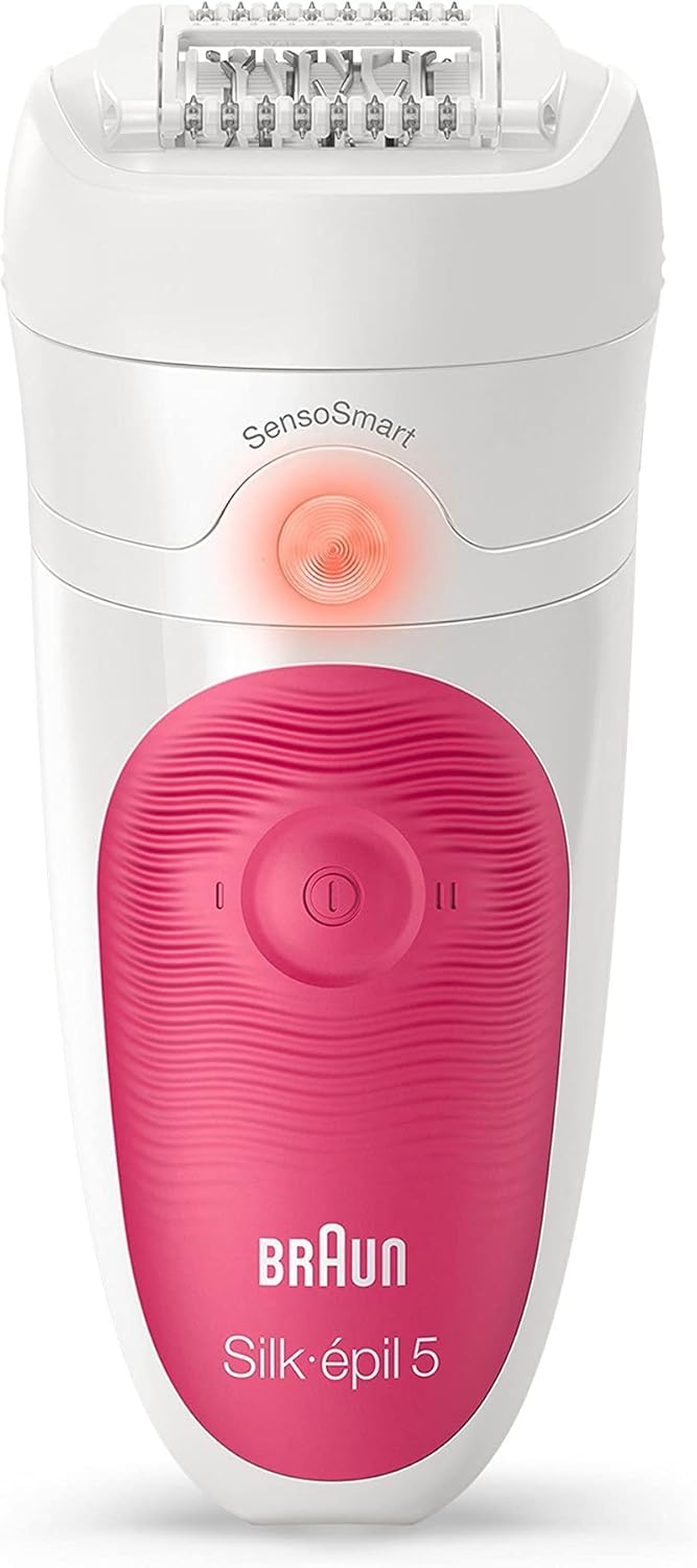 Braun Silk-épil 5 5/500 SensoSmart 28tweezers Pink, White Silk-épil 5 5/500 SensoSmart, 30 min, 1 h