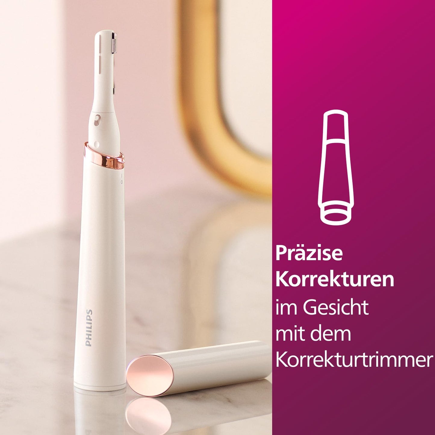 Philips Epilierer Series 8000, kabelloser Nass- und Trockenepilierer für Beine und Körper, mit 9 Zubehörteilen, Rasierer, Langhaarschneider, Pediküre und Körperpeeling-Gerät, Modell BRE740/10