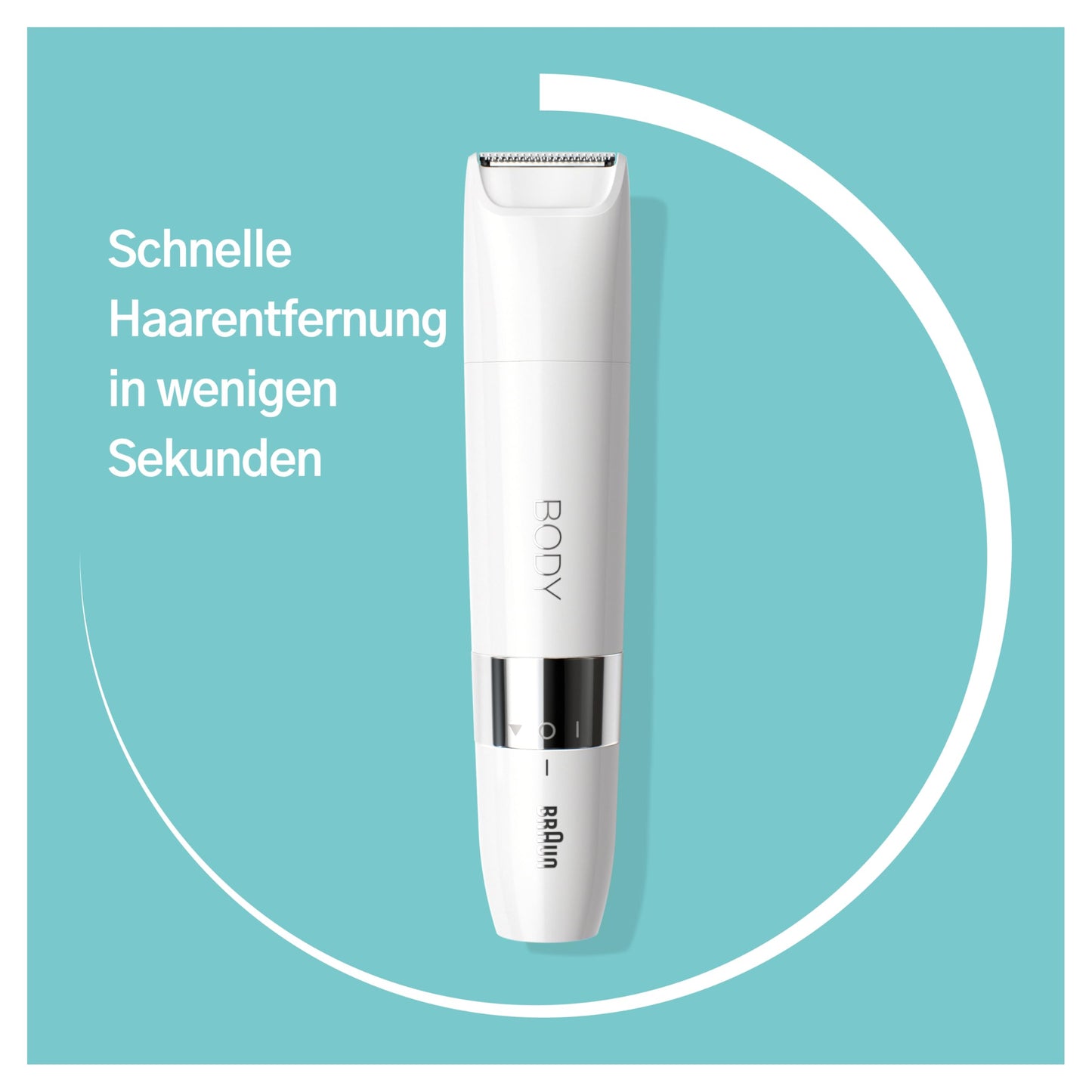 Braun Face Mini-Haarentferner, elektrischer Gesichtshaarentferner für Damen, kleiner Rasierer für schnelle und sanfte Rasur, Oberlippe, Kinn und Wangen, für unterwegs, mit Smartlight, FS1000, weiß