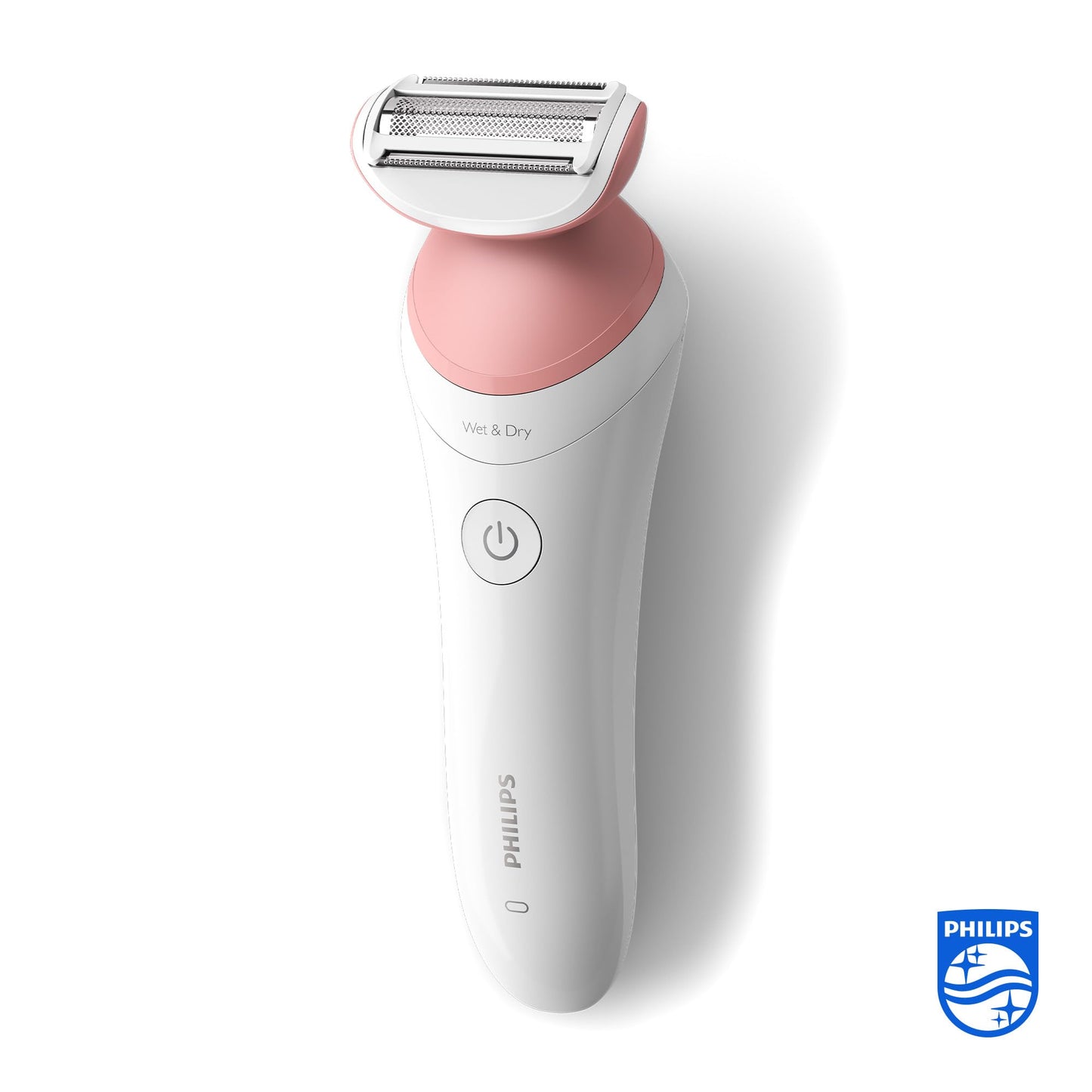 Philips Lady Shaver Series 6000 – Kabelloser Nass- und Trockenrasierer mit 4 Zubehörteilen, Körperpeeling-Handschuh, Kammaufsatz (Modell BRL136/00)