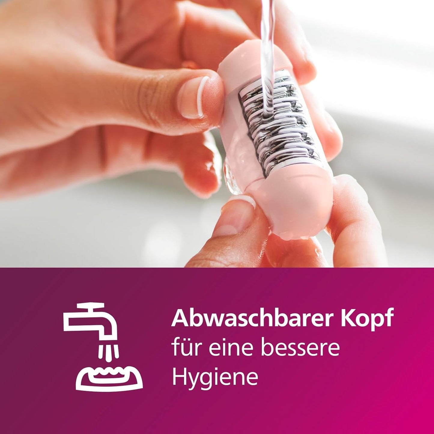 Philips Epilierer Series 4000, kompakter kabelgebundener Epilierer, mit 2 Geschwindigkeitsstufen, Opti-Light und abwaschbarem Kopf, mit Mini-Epilierer und Pinzette, Modell BRP531/00