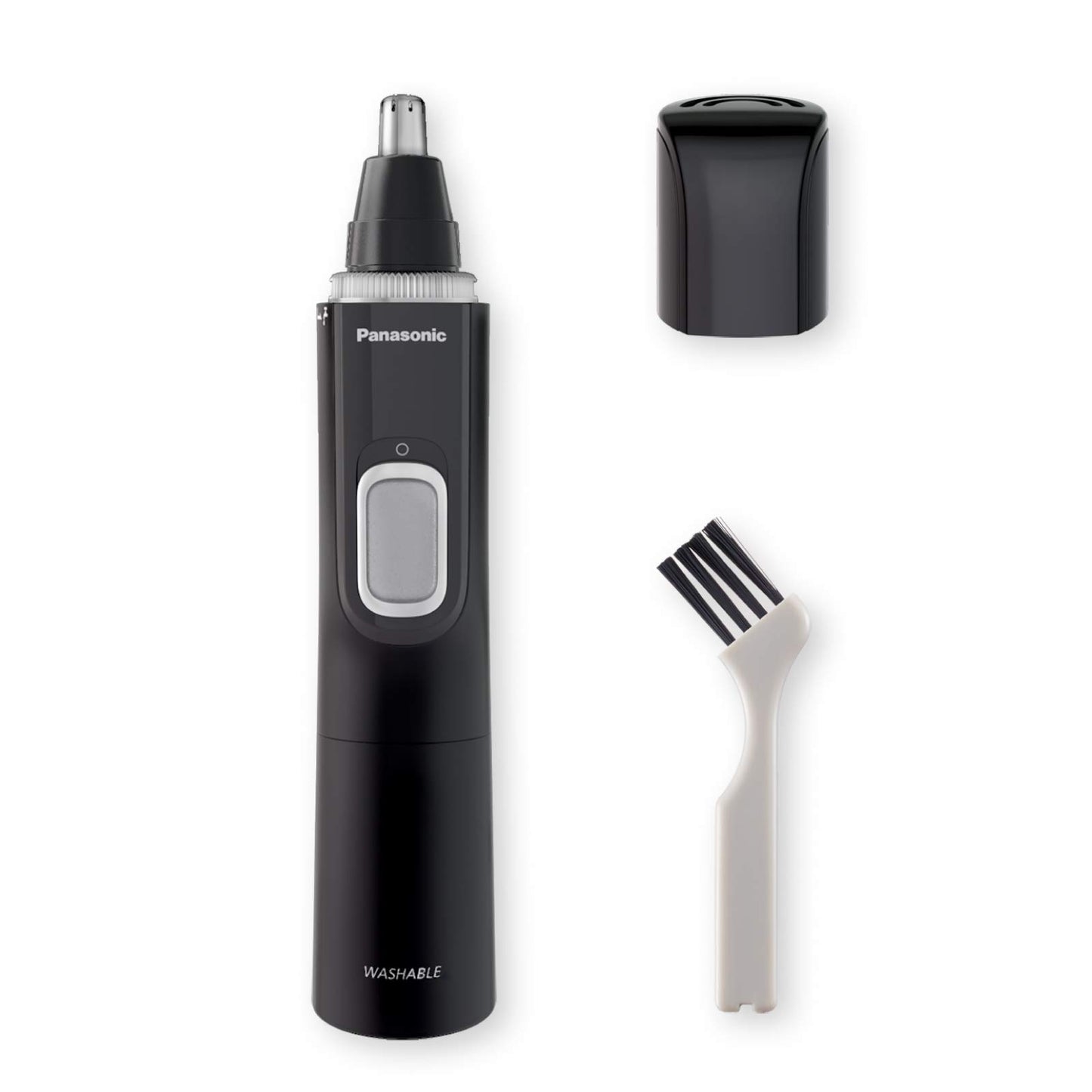 Panasonic ER-GN300-K503 Nasenhaarschneider für Männer, Premium-Elektrorasierer, Nasen-, Ohren- und Augenbrauen-Trimmer, wasserdicht, batteriebetrieben, Schwarz