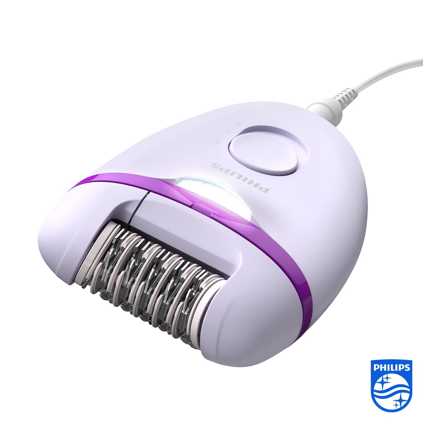 Philips Satinelle Essential Kompakter Epilierer mit Kabel und vier Zubehörteilen (Modell BRE275/30)