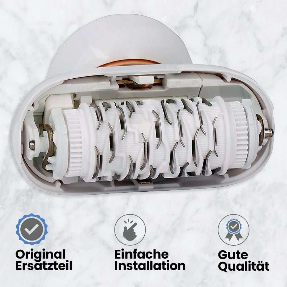 Anakel Home Ersatzkopf 81719648 kompatibel mit Braun Silkepil 9 Flex Epilierer, flexibler Kopf, Micro-Grip-Technologie mit 40 Pinzetten