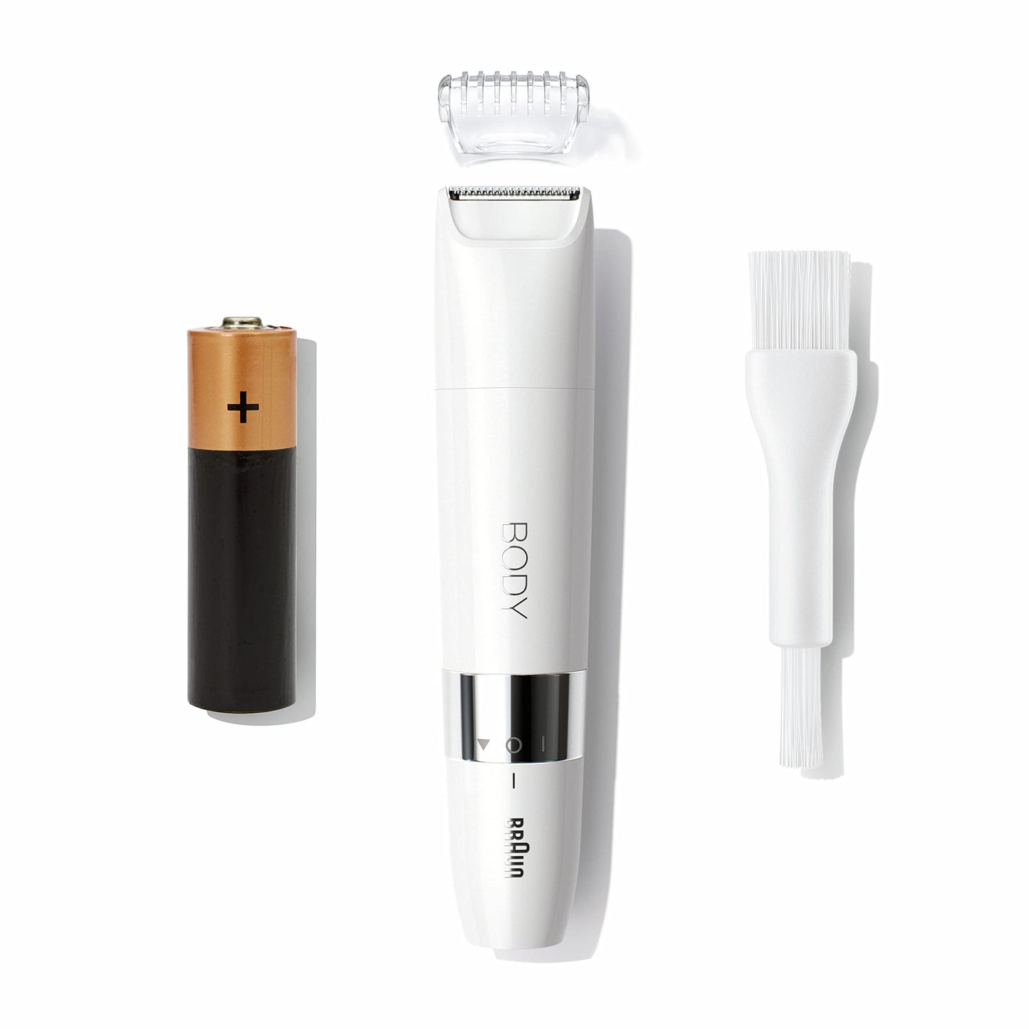 Braun Face Mini-Haarentferner, elektrischer Gesichtshaarentferner für Damen, kleiner Rasierer für schnelle und sanfte Rasur, Oberlippe, Kinn und Wangen, für unterwegs, mit Smartlight, FS1000, weiß