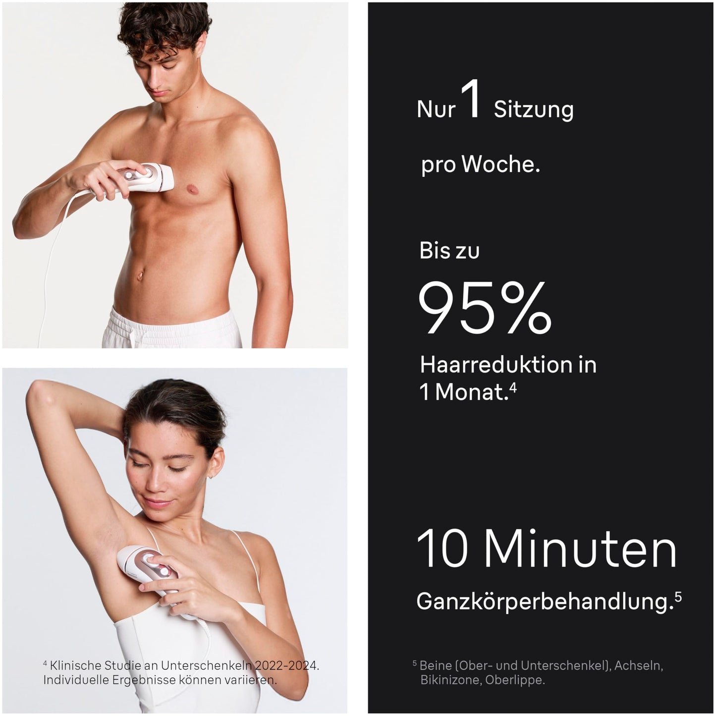 Braun Smart IPL 7 Skin i·expert – IPL Haarentfernungsgerät, Dauerhafte und Schmerzfreie Haarentfernung für Zuhause – inkl. Gratis App, Etui, Venus Rasierer, 3 smarte Aufsätze – PL7253, Weiß/Rosegold