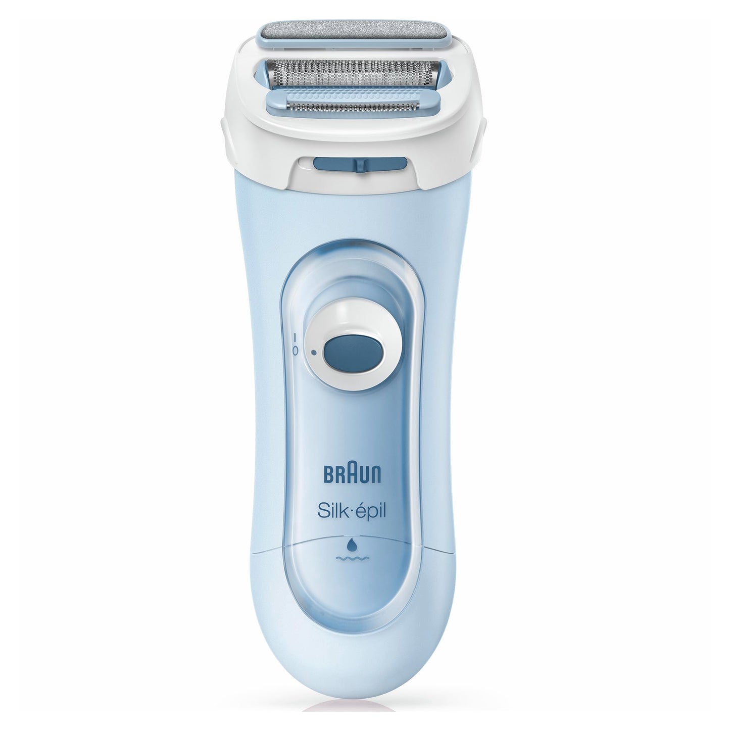 Braun Silk-épil Lady Shaver, Damenrasierer elektrisch, 3-in-1 Elektrischer Rasierer, Trimmer- und Peeling-System, Wet&Dry, 5160, blau