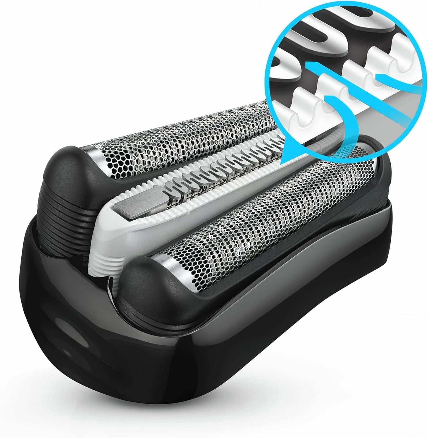 Braun Series 3 ProSkin Elektrorasierer mit Präzisionstrimmer, Rasierer Herren Elektrisch, elektrischer Rasierer, Wet&Dry, rasierapparat, trockenrasierer, Made in Germany, 3040s, schwarz/blau