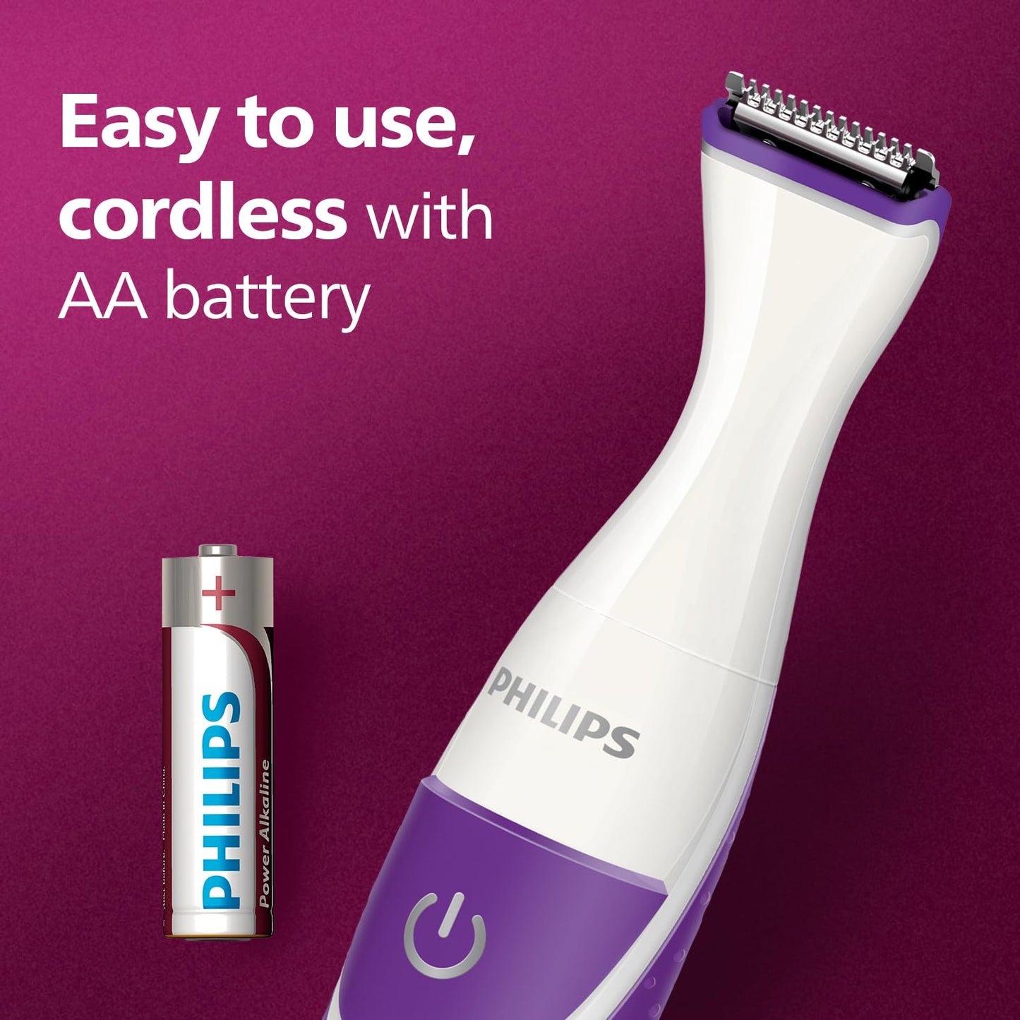 PHILIPS BRT383 / 15 3-in-1 Bikini Trimmer - 100% Waterproof - Purple