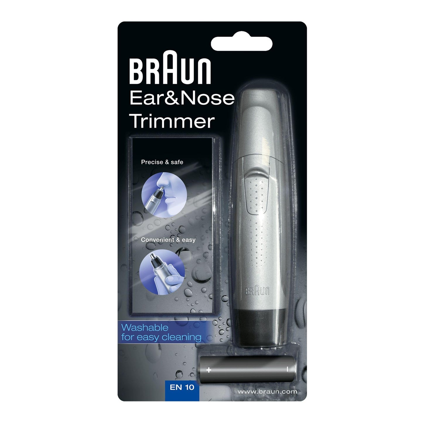 Braun Face Mini-Haarentferner, elektrischer Gesichtshaarentferner für Damen, kleiner Rasierer für schnelle und sanfte Rasur, Oberlippe, Kinn und Wangen, für unterwegs, mit Smartlight, FS1000, weiß