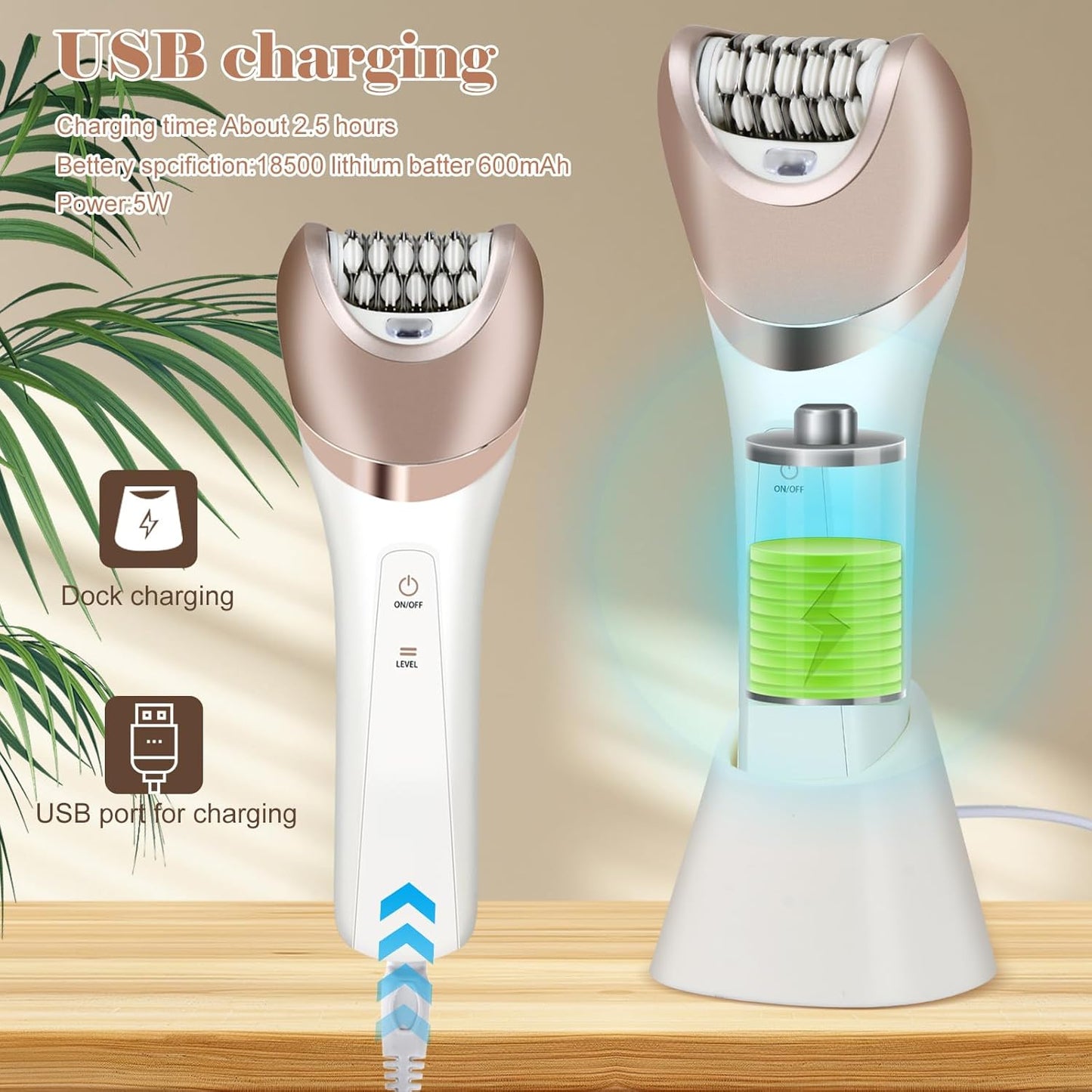 Mapille 6 In 1 Rasierer Damen Elektrisch Intimrasierer für Frauen Trimmer Damen Ladyshaver Haartrimmer für Rasierer Trockenrasierer Damen Epilierer Bikinitrimmer für Frauen Schamhaare Körper, Gesicht