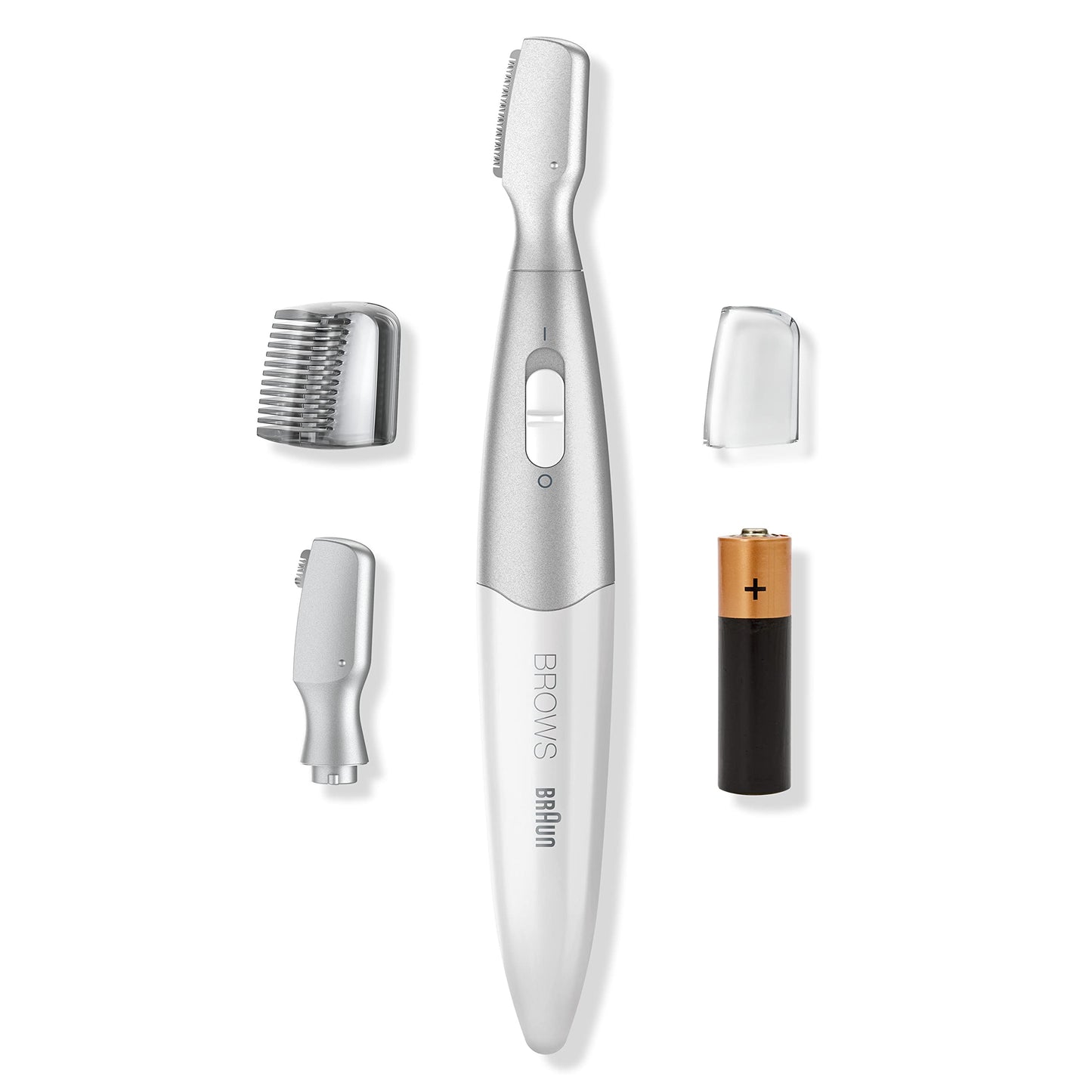 Braun Face Mini-Haarentferner, elektrischer Gesichtshaarentferner für Damen, kleiner Rasierer für schnelle und sanfte Rasur, Oberlippe, Kinn und Wangen, für unterwegs, mit Smartlight, FS1000, weiß