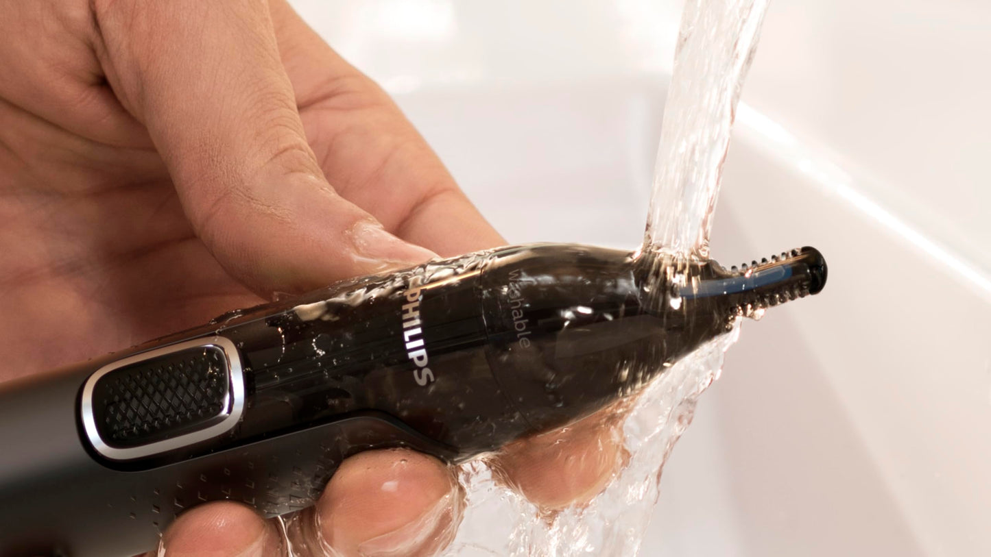 Philips Nose trimmer Series 3000 Nasenhaar-, Ohrenhaar- und Augenbrauentrimmer mit PrecisionTrim-Technologie (Modell NT3650/16)