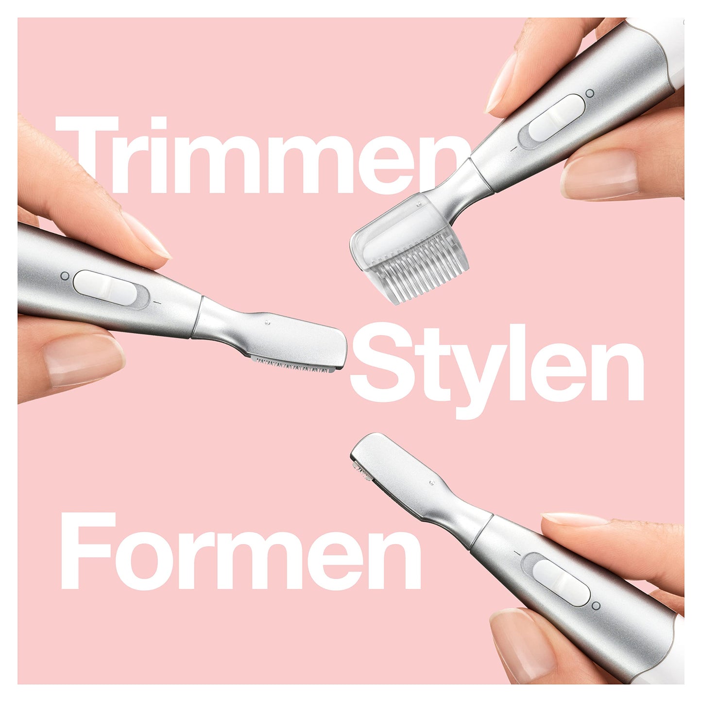 Braun Face Mini-Haarentferner, elektrischer Gesichtshaarentferner für Damen, kleiner Rasierer für schnelle und sanfte Rasur, Oberlippe, Kinn und Wangen, für unterwegs, mit Smartlight, FS1000, weiß