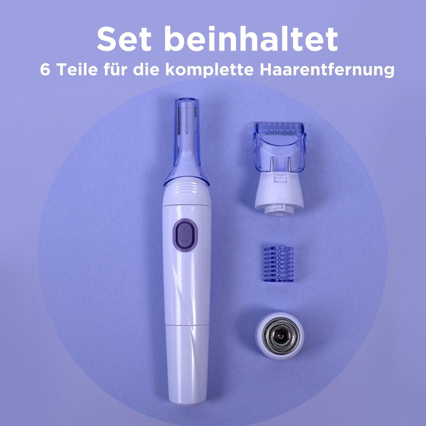 Wilkinson Sword - Intuition Perfect Finish 4in1 elektrischer Damen Trimmer für Körper, Bikinizone, Gesichtshaare und Augenbrauen