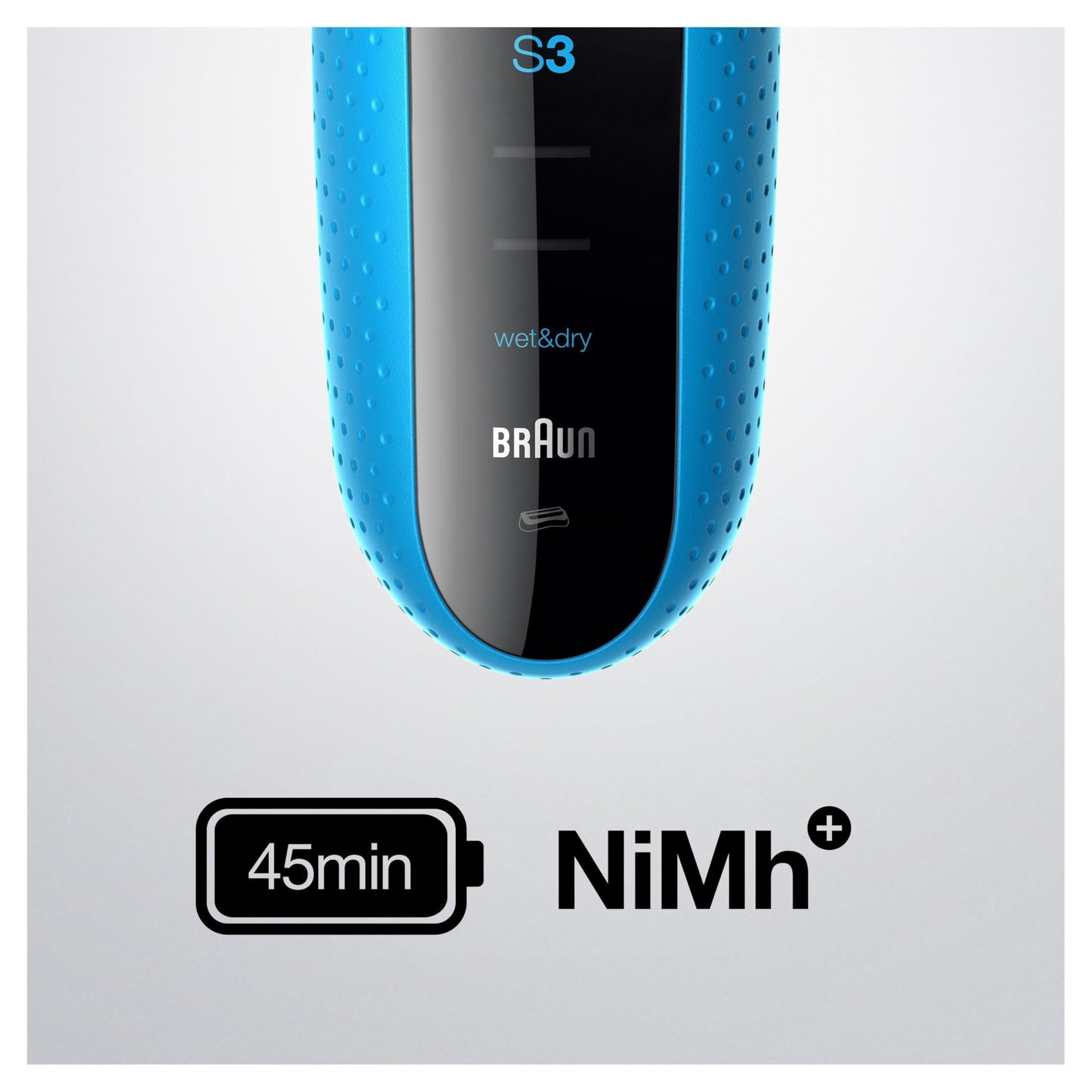 Braun Series 3 ProSkin Elektrorasierer mit Präzisionstrimmer, Rasierer Herren Elektrisch, elektrischer Rasierer, Wet&Dry, rasierapparat, trockenrasierer, Made in Germany, 3040s, schwarz/blau