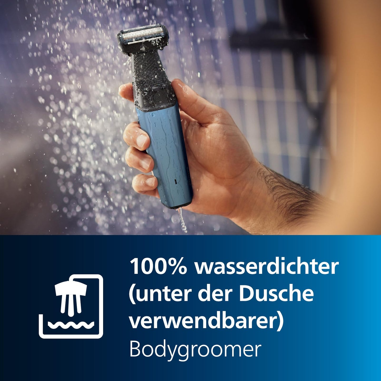 Philips Bodygroom Series 3000 Waterproof Trimmer for Intimate Area and Body, Close and Comfortable Shave, Full Body Care, 60 Minutes Runtime, Model BG3027/03