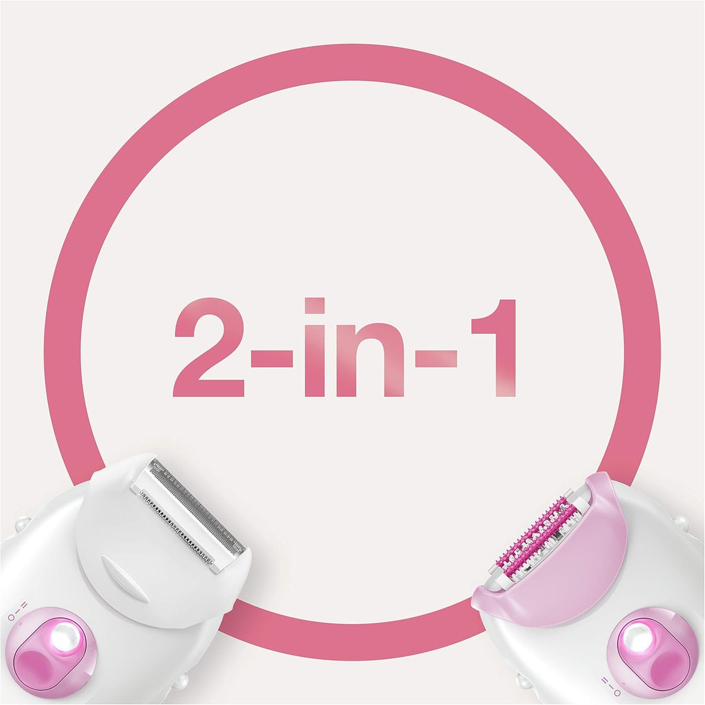 Braun SE 3270 Silk-épil 3 Epilierer mit 2 Aufsätzen
