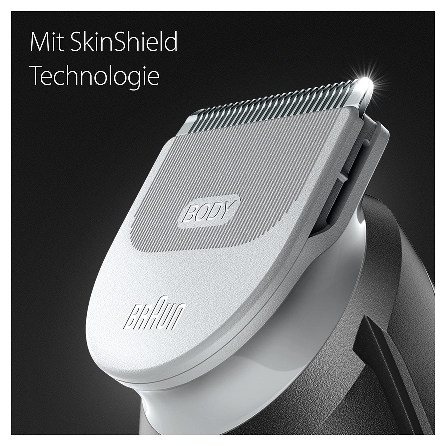 Braun Series 5 Bodygroomer / Intimrasierer Mann, Körperpflege- und Haarentfernung für Herren, für Brust, Achseln, Kammaufsätze 1 – 11 mm, wasserdicht, 100 Min. Laufzeit, BG5370