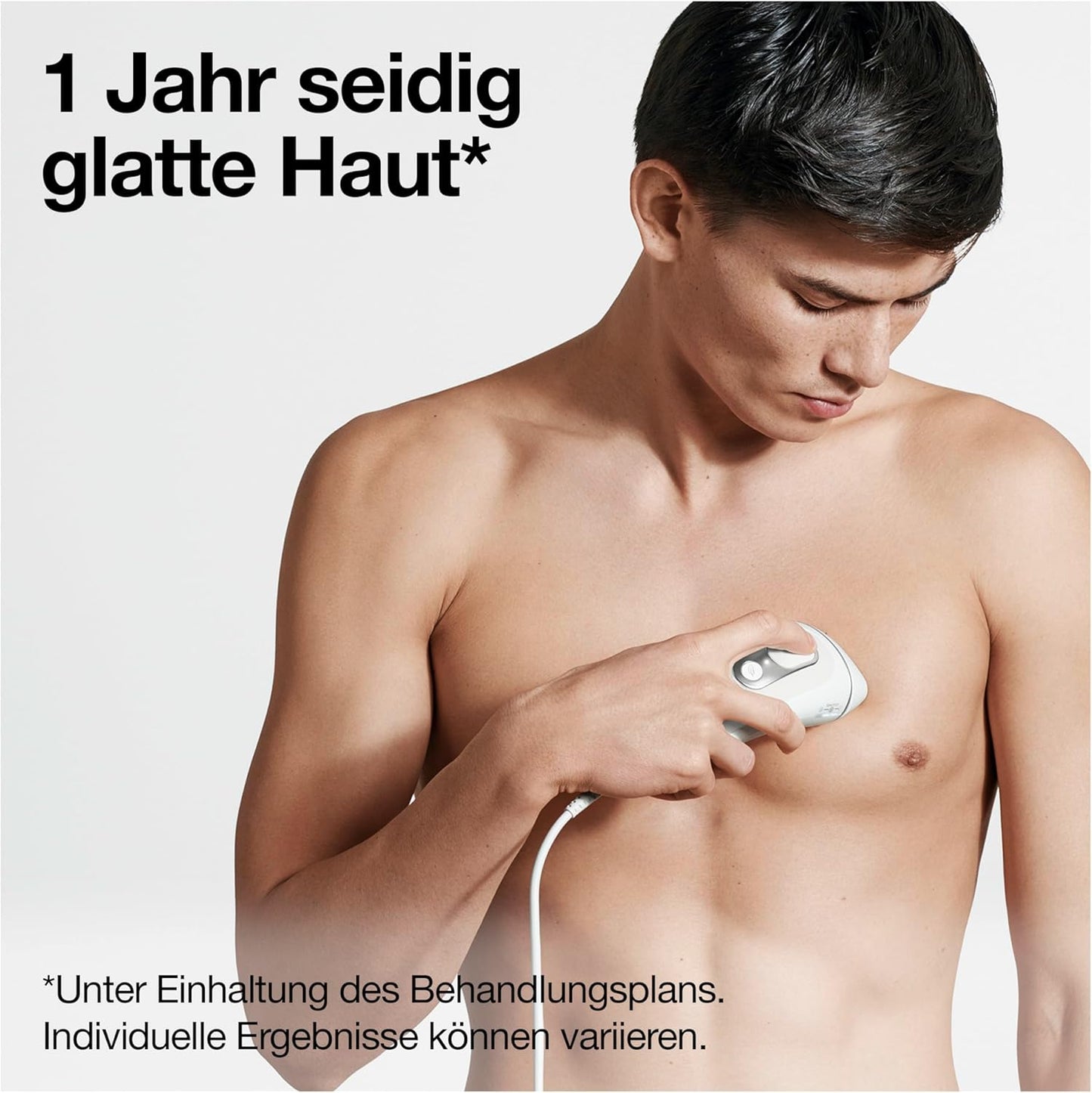 Braun IPL Silk Expert Pro 5 Men's Hair Removal Device, Visible Hair Removal for Men, Designed in Germany, Gillette Razor, Alternative to Laser Hair Removal Man, PL5145, White/Silver