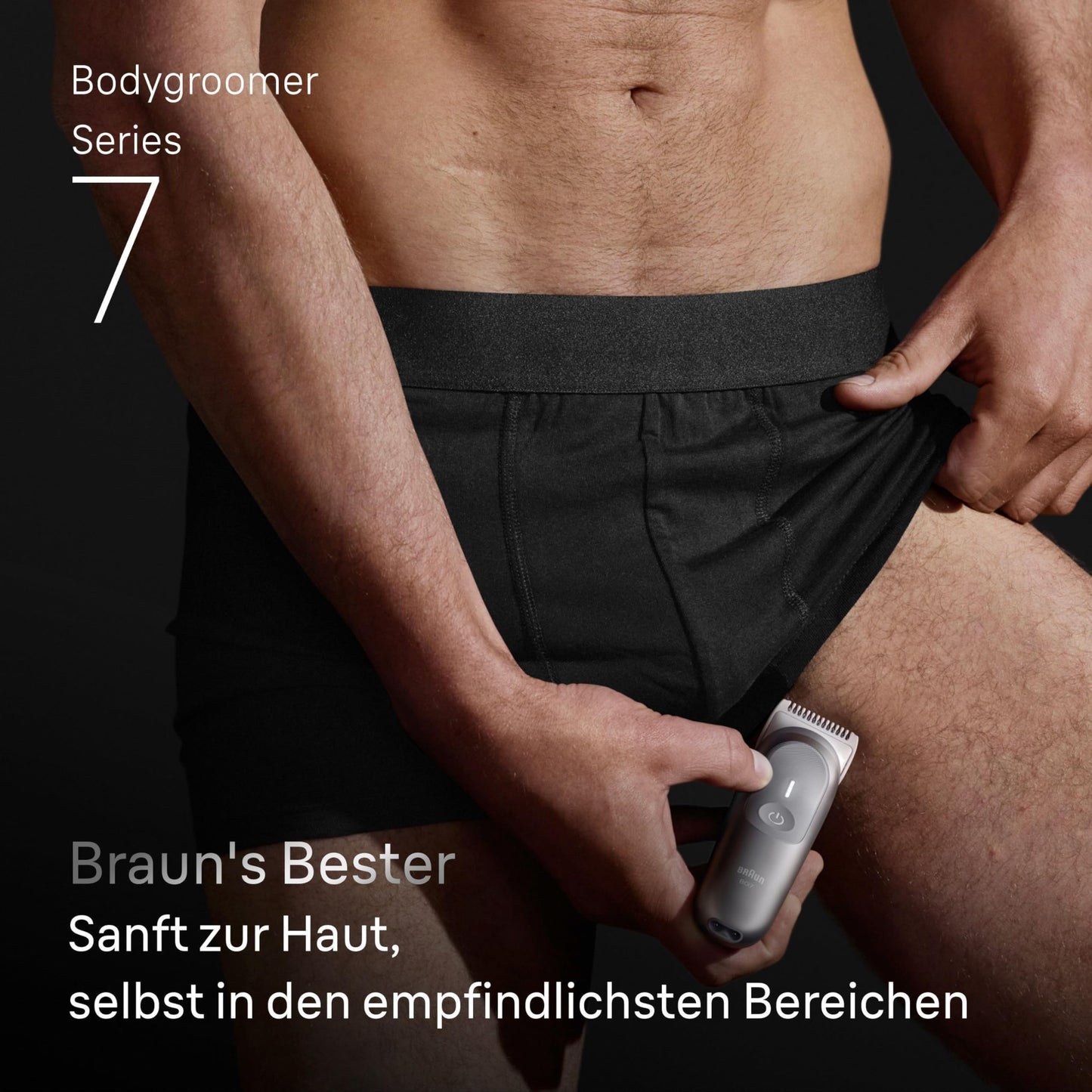 Braun Series 5 Bodygroomer / Intimrasierer Mann, Körperpflege- und Haarentfernung für Herren, für Brust, Achseln, Kammaufsätze 1 – 11 mm, wasserdicht, 100 Min. Laufzeit, BG5370