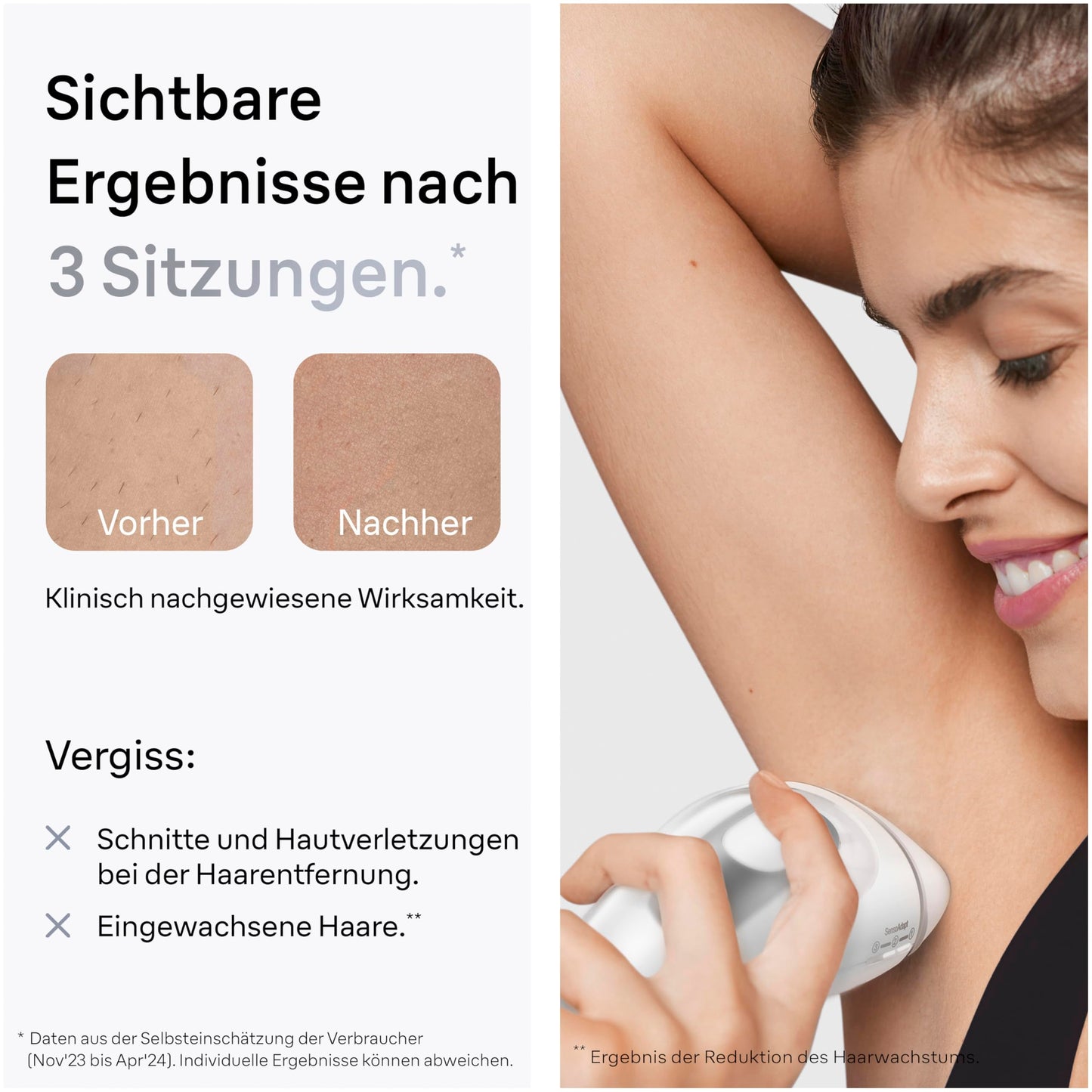 Braun IPL Silk-expert Mini – IPL Haarentfernungsgerät für Frauen, Dauerhafte und Schmerzfreie Haarentfernung – Kompakte Größe für unterwegs – Einfach, sicher und effizient – PL1000, Weiß/Rosa