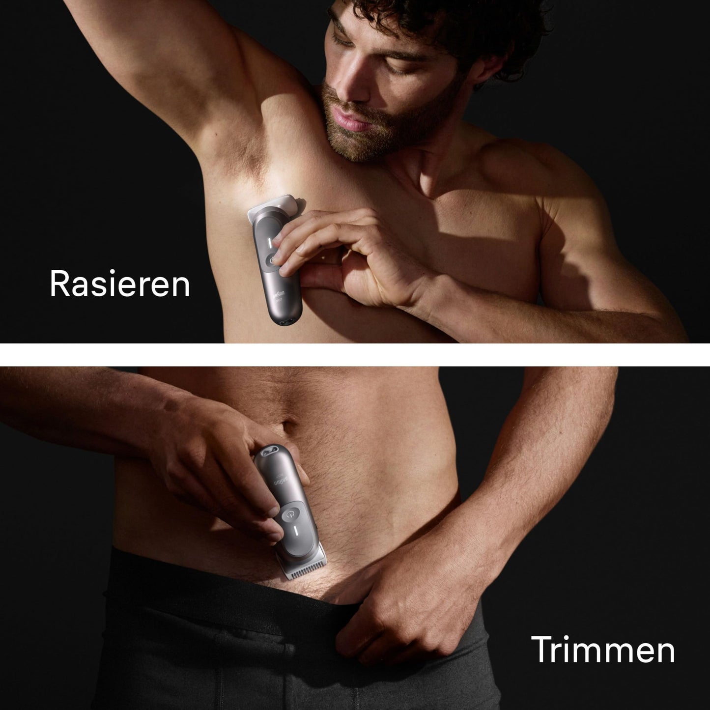 Braun Series 5 Bodygroomer / Intimrasierer Mann, Körperpflege- und Haarentfernung für Herren, für Brust, Achseln, Kammaufsätze 1 – 11 mm, wasserdicht, 100 Min. Laufzeit, BG5370