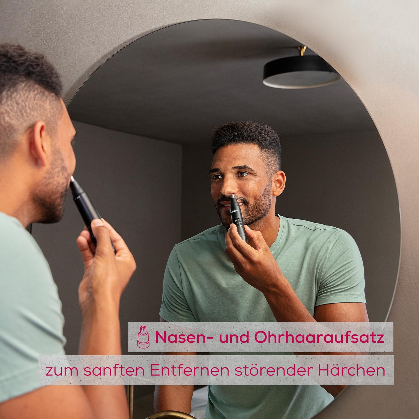 Beurer HR 2000 Präzisionstrimmer zur Korrektur und zum Trimmen von Augenbrauen, Nasen- und Ohrhaaren, inkl. Kammaufsatz und abnehmbarem Schneidaufsatz