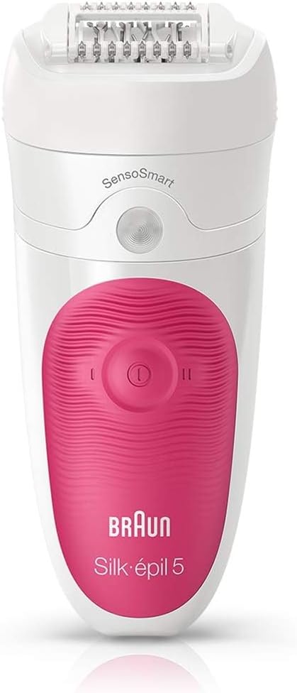 Braun Silk-épil 5 5/500 SensoSmart 28tweezers Pink, White Silk-épil 5 5/500 SensoSmart, 30 min, 1 h
