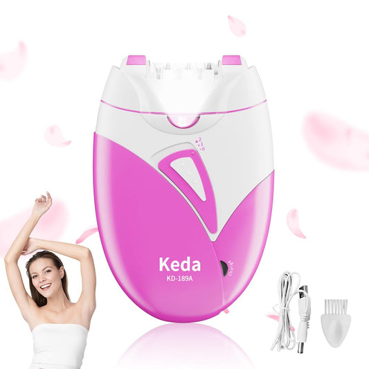 Epilierer Damen, Epilierer Haarentfernung für Frauen,Gesichts Epilierer mit 2 Geschwindigkeit,Smooth Glide Epilierer,Glamorous Skin Epilierer für Gesicht,Lady Shaver Remover für Bikinizone,Achseln,Arm