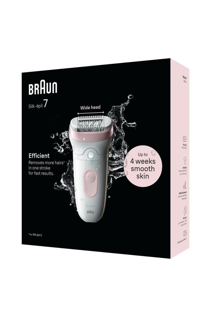 Braun Silk-épil SE7-041 Wet & Dry Depiladora Eléctrica 3 cabezales Gris