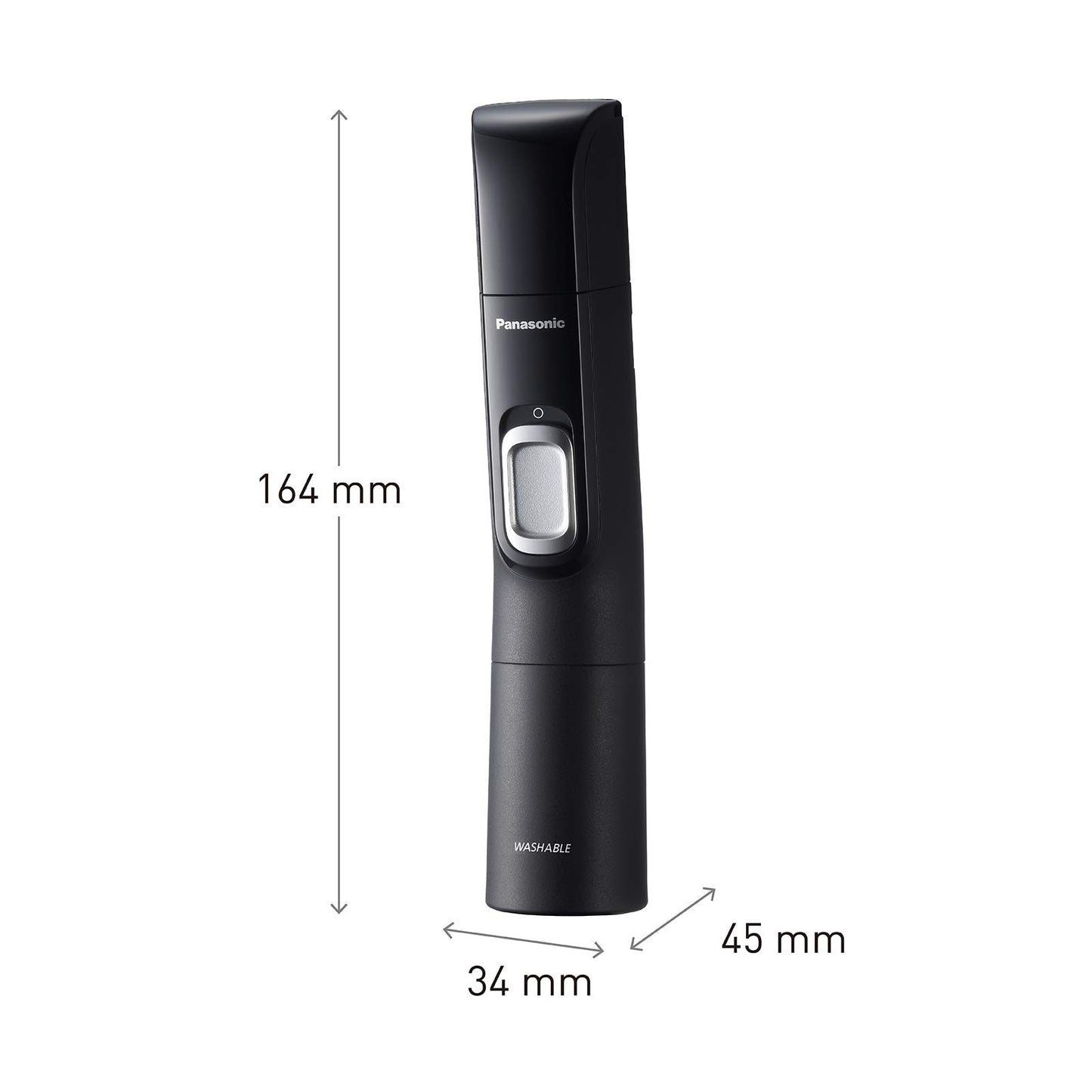 Panasonic ER-GN300-K503 Nasenhaarschneider für Männer, Premium-Elektrorasierer, Nasen-, Ohren- und Augenbrauen-Trimmer, wasserdicht, batteriebetrieben, Schwarz