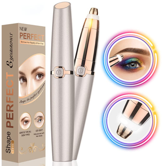 Augenbrauen Trimmer Damen Elektrisch Augenbrauenrasierer: epilierer Augenbrauen für Frauen Schmerzlos und Präzisions Eyebrow Trimmer for Woman