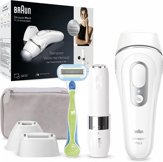 Braun IPL Silk-expert Mini – IPL Haarentfernungsgerät für Frauen, Dauerhafte und Schmerzfreie Haarentfernung – Kompakte Größe für unterwegs – Einfach, sicher und effizient – PL1000, Weiß/Rosa
