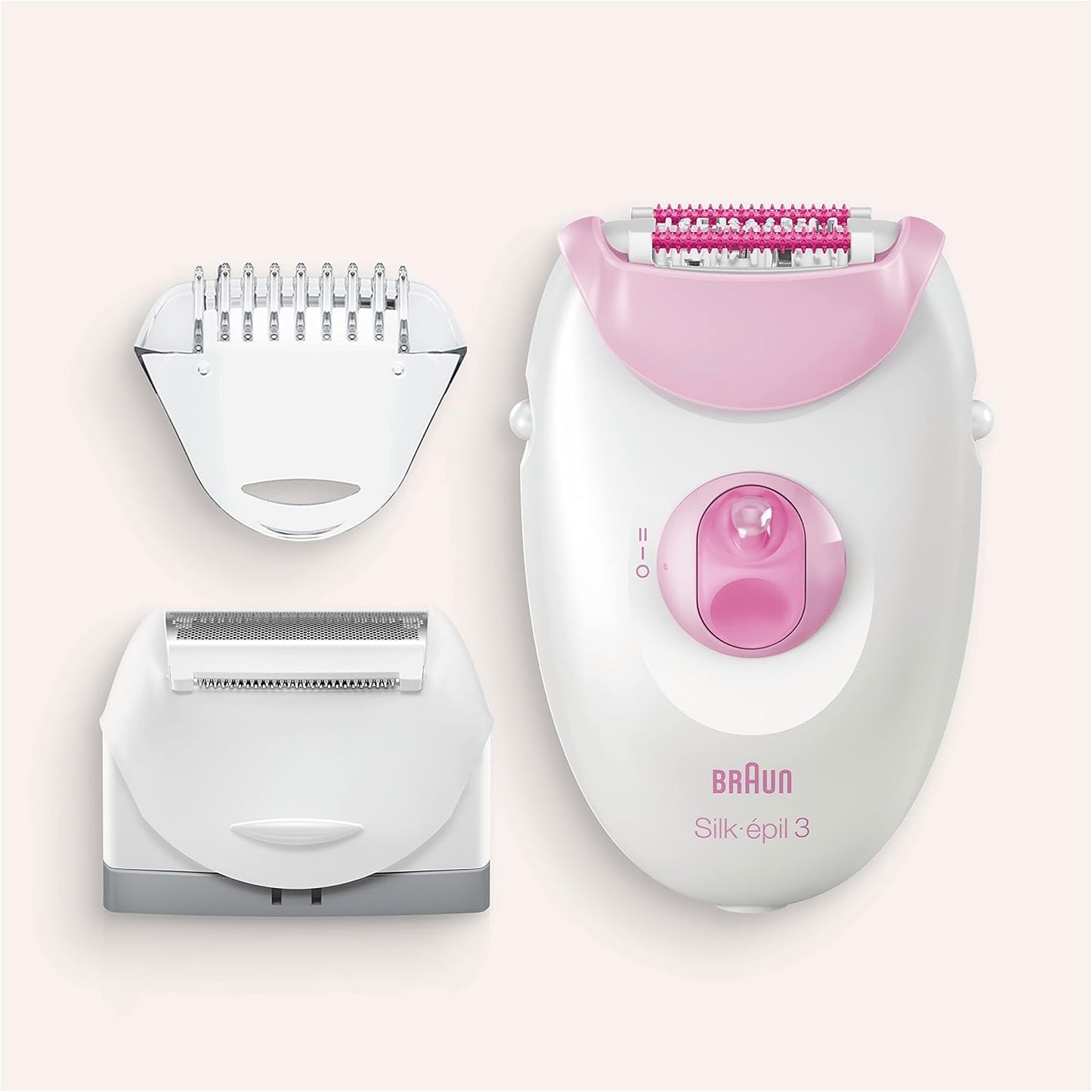 Braun SE 3270 Silk-épil 3 Epilierer mit 2 Aufsätzen